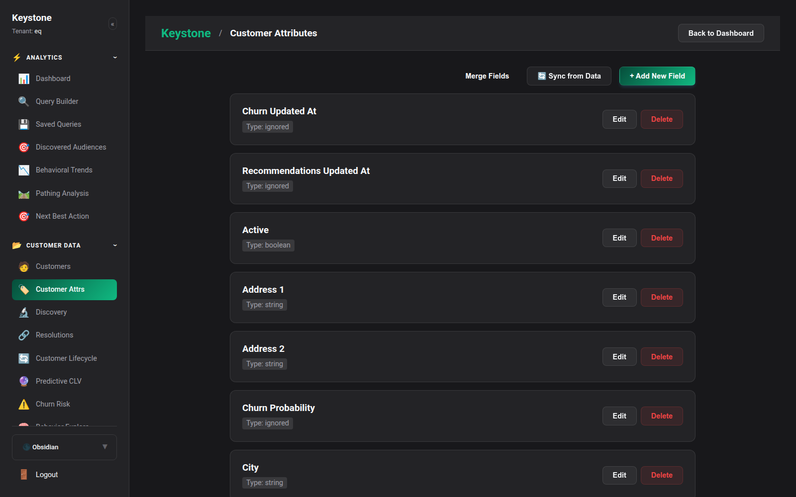 Customer Attributes